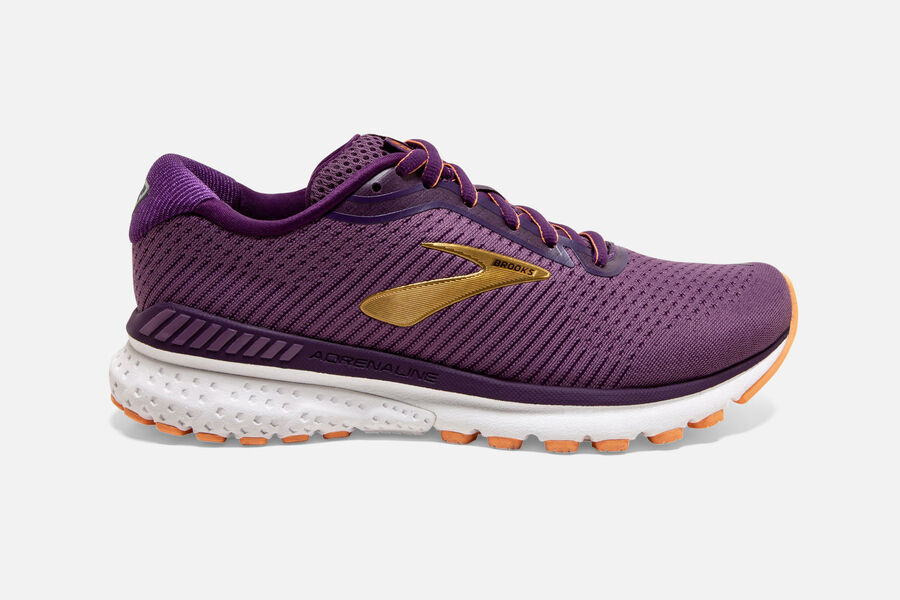 Brooks Adrenaline GTS 20 Womens UK - Road Running Shoes - Purple 503-DVHGEN